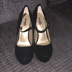 Charlotte Russe Black suede pump